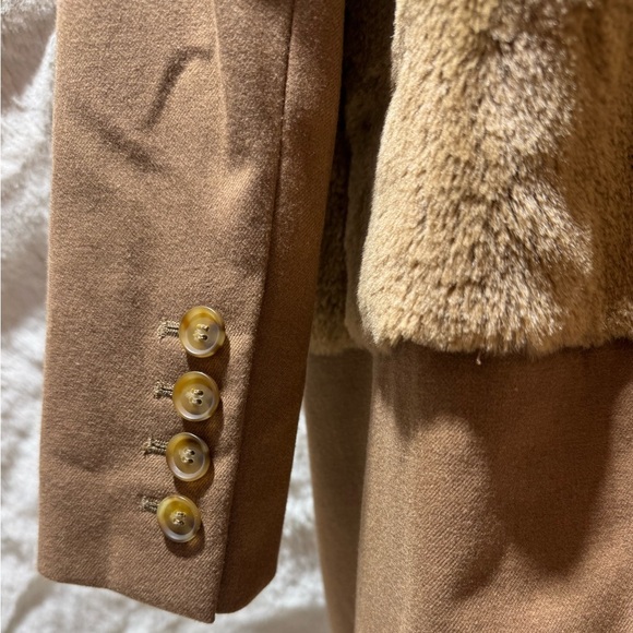 Treasure and Bond x Something Navy coveted camel & faux fur coat Small Nordstrom - Picture 8 of 14